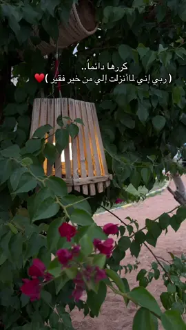 : ( ربي إني لماأنزلت إلي من خير فقير )#fypシ゚ 