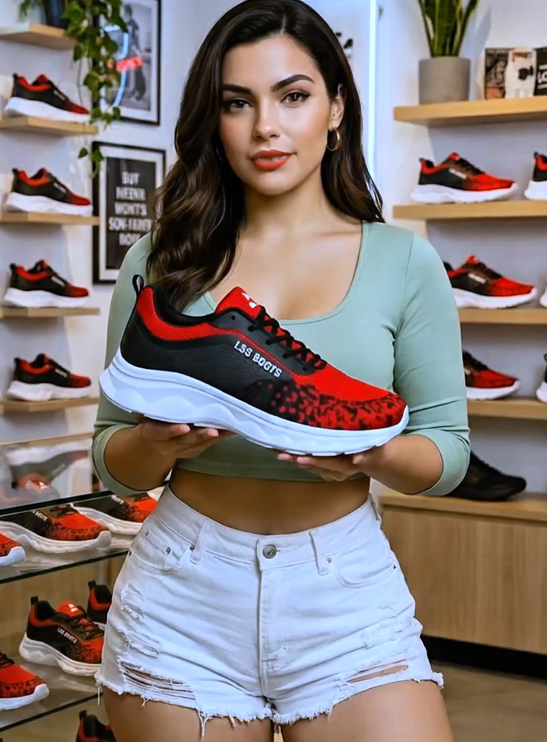 Olha esse tenis pulse vermelho e preto masculino esportivo que lindo.  #tenis #sapatos #tenisesportivo #tenismasculino  #academia 