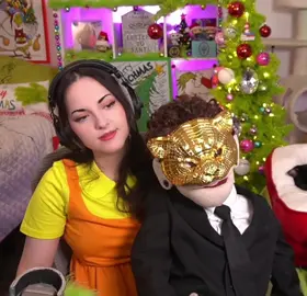 Sharp Dressed Man during our Squid Game cosplay with Gosh as a VIP🤵‍♂️✨Catch Gosh LIVE on my improv ventriloquism streams🎤😁