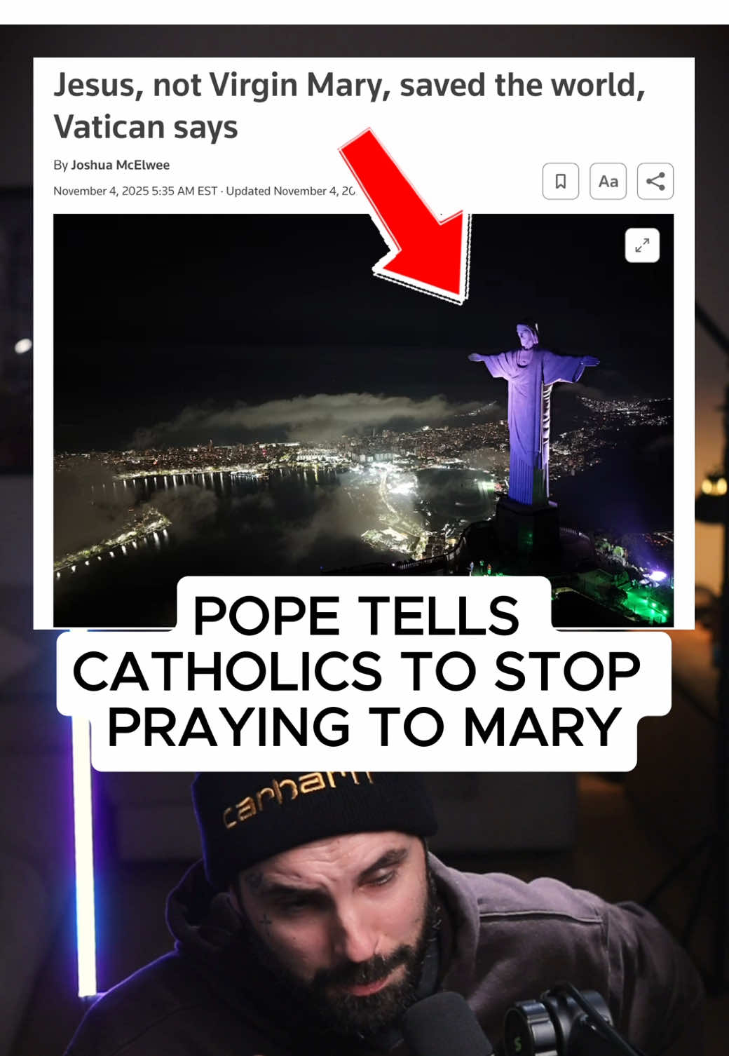 🚨 THE POPE JUST SHOCKED THE WORLD — “STOP PRAYING TO MARY. PRAY TO JESUS ALONE.” In a move shaking the entire Catholic world, the Pope has reportedly told believers to stop praying to Mary and return their full devotion to Jesus Christ alone. And instantly, millions of Christians around the world said what we’ve been saying all along: “This is what Scripture teaches.” For decades, Christians have argued over Mary’s role — honor vs. worship. Respect vs. reverence. Symbol vs. mediator. But the Pope’s statement dropped like a theological earthquake: “Mary cannot save you. Only Jesus can. Pray to Him alone.” Whether people like it or not, Jesus Himself settled this 2,000 years ago: Only one Mediator stands between God and man — Jesus. Only one Name saves — Jesus. Only one Person deserves worship — Jesus. This moment exposes a deeper truth: Christianity is returning to raw, biblical faith, not tradition. Not rituals. Not icons. Not human mediators. Just Christ. And the crazy part? People are angry about it. Some are celebrating. Some are calling it heresy. Some are calling it revival. Either way… When even the Pope says “Stop praying to Mary” — the conversation changes forever. This is the kind of moment that divides culture, exposes doctrine, and forces believers to ask the only question that really matters: Is your faith built on tradition… or on Jesus? #Pope  #Christian #christianTikTok#ChristianTikTokeProphecy