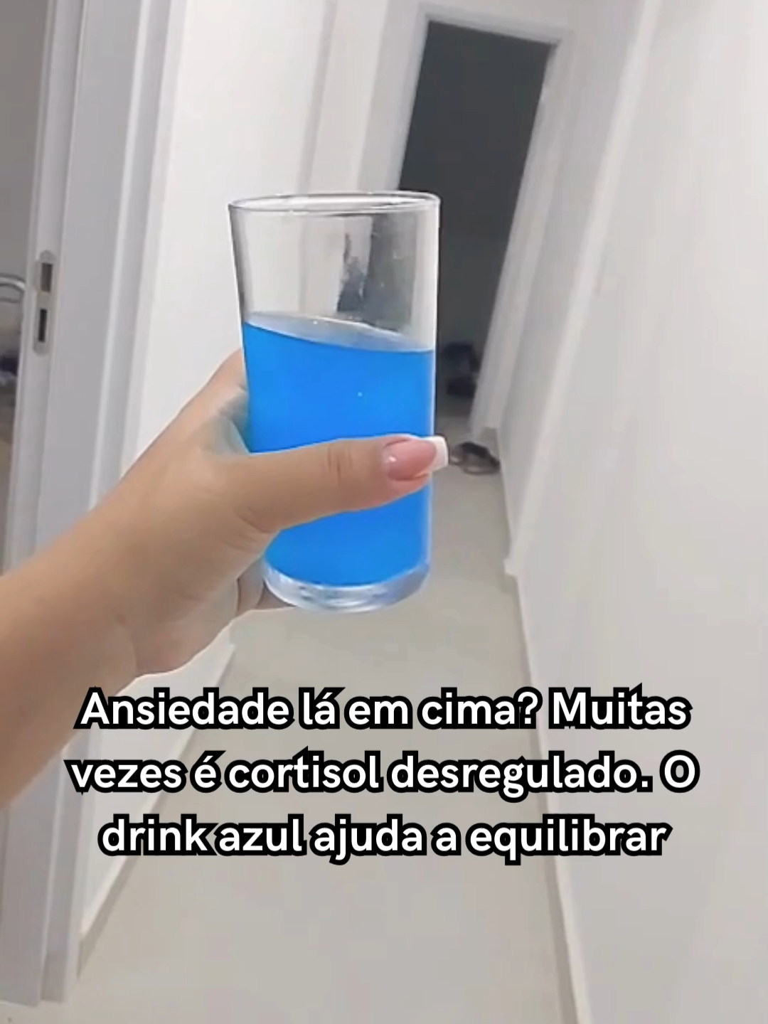 Xô ansiedade, vem drink azul