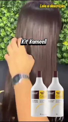 Kit Kameell Colágeno (Cód. Link Bio  296) ou digite AMG-JWP-MTA na busca da Shopee. Se preferir, digite QUERO que te envio o link. #kameel #cuidadoscomoscabelos #cabelos #cabelosbrilhosos #linhacapilar