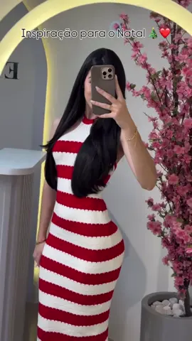 Vestido Longo Listrado Tricô Modal Frente Única Halter Moda Praia Verão.  $89,80  Comente eu quero que mando o link 