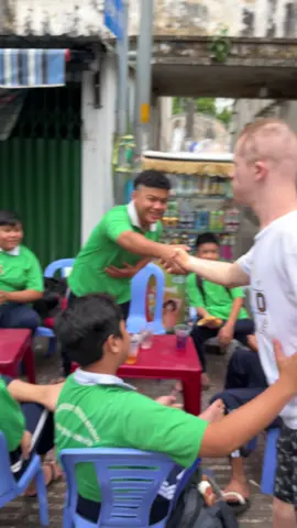 Joey making some friends in Vietnam#autism #downsyndrome #vietnam 