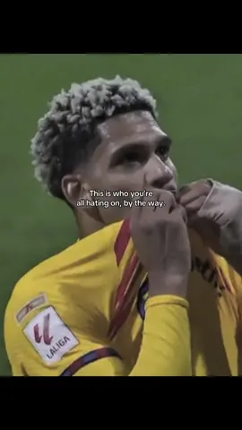 You don’t need to be hateful to hold a player accountable. Your frustration is never an excuse to verbally attack someone. #fcbarcelona #araujo #ucl #laliga 