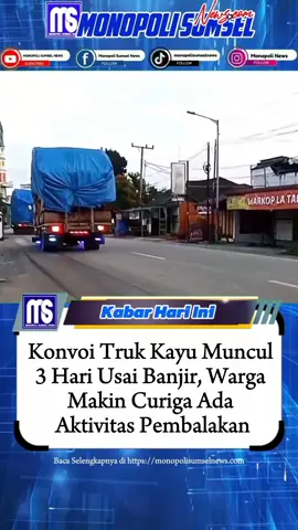 Konvoi Truk Kayu Muncul 3 Hari Usai Banjir, Warga Makin Curiga Ada Aktivitas Pembalakan . Tiga hari setelah banjir, warga kembali dikejutkan dengan kemunculan iring-iringan truk logging di Jalan Sisimangaraja, Bukit Sofa, Siantar Sitalasari, Sabtu (29/11/2025) pagi.  Video amatir yang direkam pukul 06.20 WIB memperlihatkan truk bermuatan kayu gelondongan melintas normal seolah tak terjadi apa-apa.  Kondisi ini memicu kecurigaan publik, dugaan adanya aktivitas pembalakan liar di hulu semakin menguat karena dianggap turut memperparah risiko banjir di wilayah tersebut. #KonvoiTrukKayu #PascaBanjir #SorotanPublik #LoggingSiantar #KayuGelondongan 