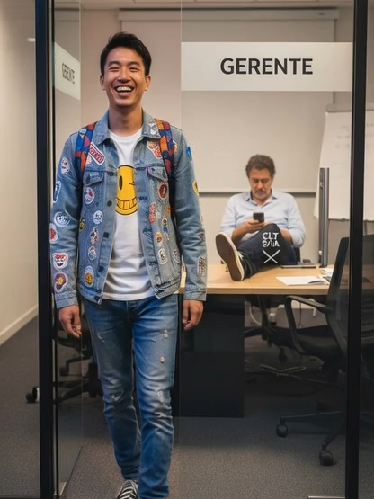 Galera, deu ruim aqui. O Chefe me pegou postando na hora do expediente. Vou de Arrasta! #rock #RockCorporativo #CLTSIA #rocknacional #bandanova