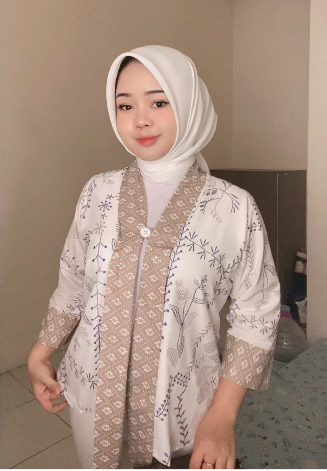 lucu bgt batiknya modelnya outer 😍