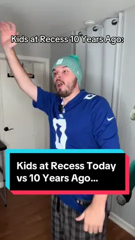 Kids at Recess Today vs 10 Years Ago… #nfl #nfltrending #nflviral #giants #commanders 