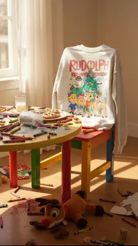 Such a classic holiday crewneck | large - sized up 2 sizes | #christmascrewnecks #christmassweater #rudolphcrewneck #christmas 