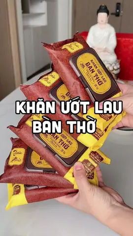 Khăn ướt lau dọn bàn thờ