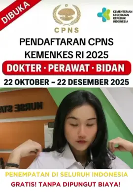 INFO RECRUITMEN KEMENKES RI KEMENTRIAN KESEHATAN PENGUMUMAN LOWONGAN PEKERJAAN Kementerian Kesehatan Republik Indonesia membuka kesempatan bagi putra dan putri terbaik bangsa untuk bergabung sebagai Tenaga Kesehatan dalam mendukung pelayanan kesehatan masyarakat Indonesia. #recrutmentkemenkes  #dinaskesehatan  #foryoupage  #lowonganpekerjaan 