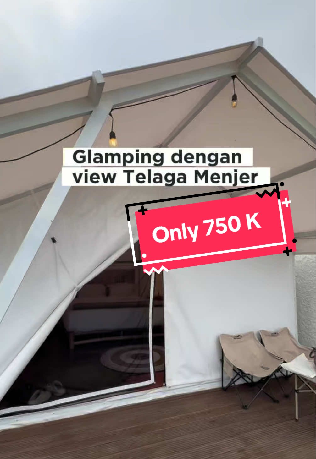 Glamping pemandangan telaga #glampingwonosobo #glampinglife #explorewonosobo #telagamenjer  #creatorsearchinsights 
