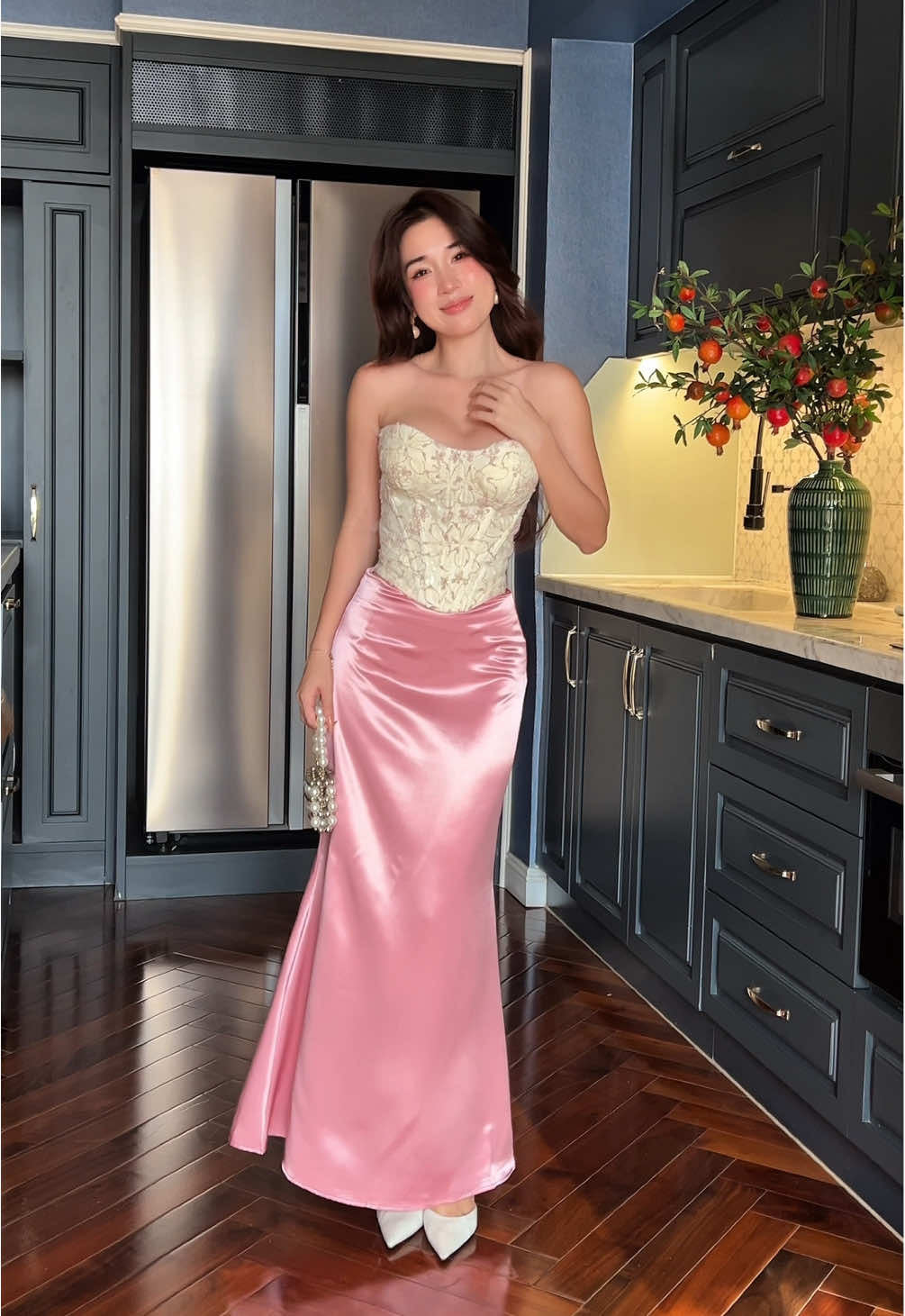 Áo corset + cv lụa xịn ơi là xịn 😘 #outfit #thoitrang #corset 