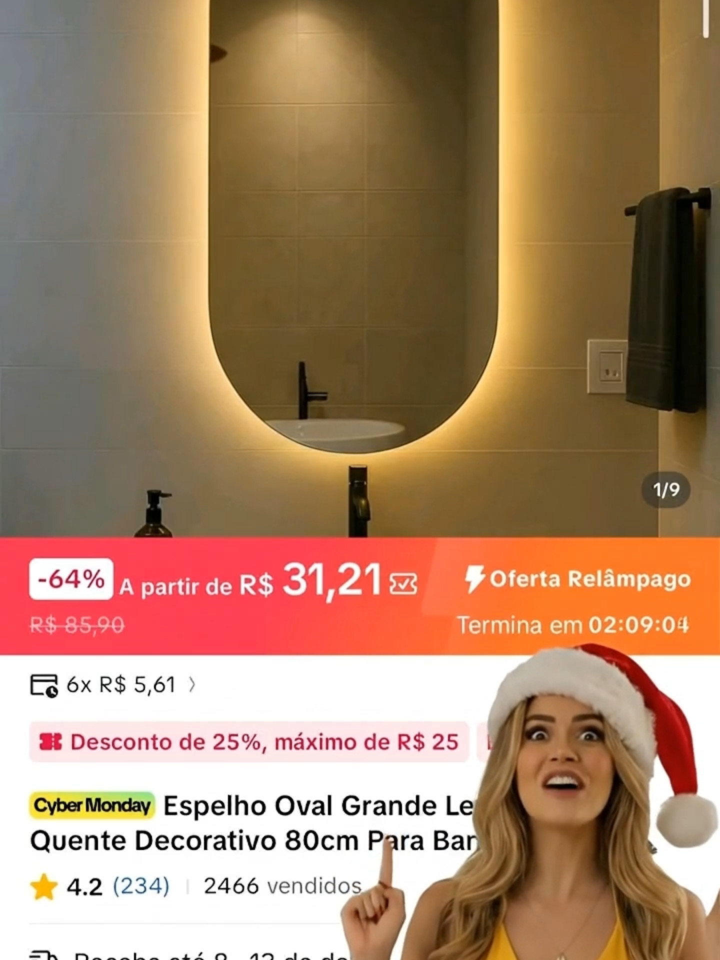 #ofertarelampago #achadinhos #baratos #espelho