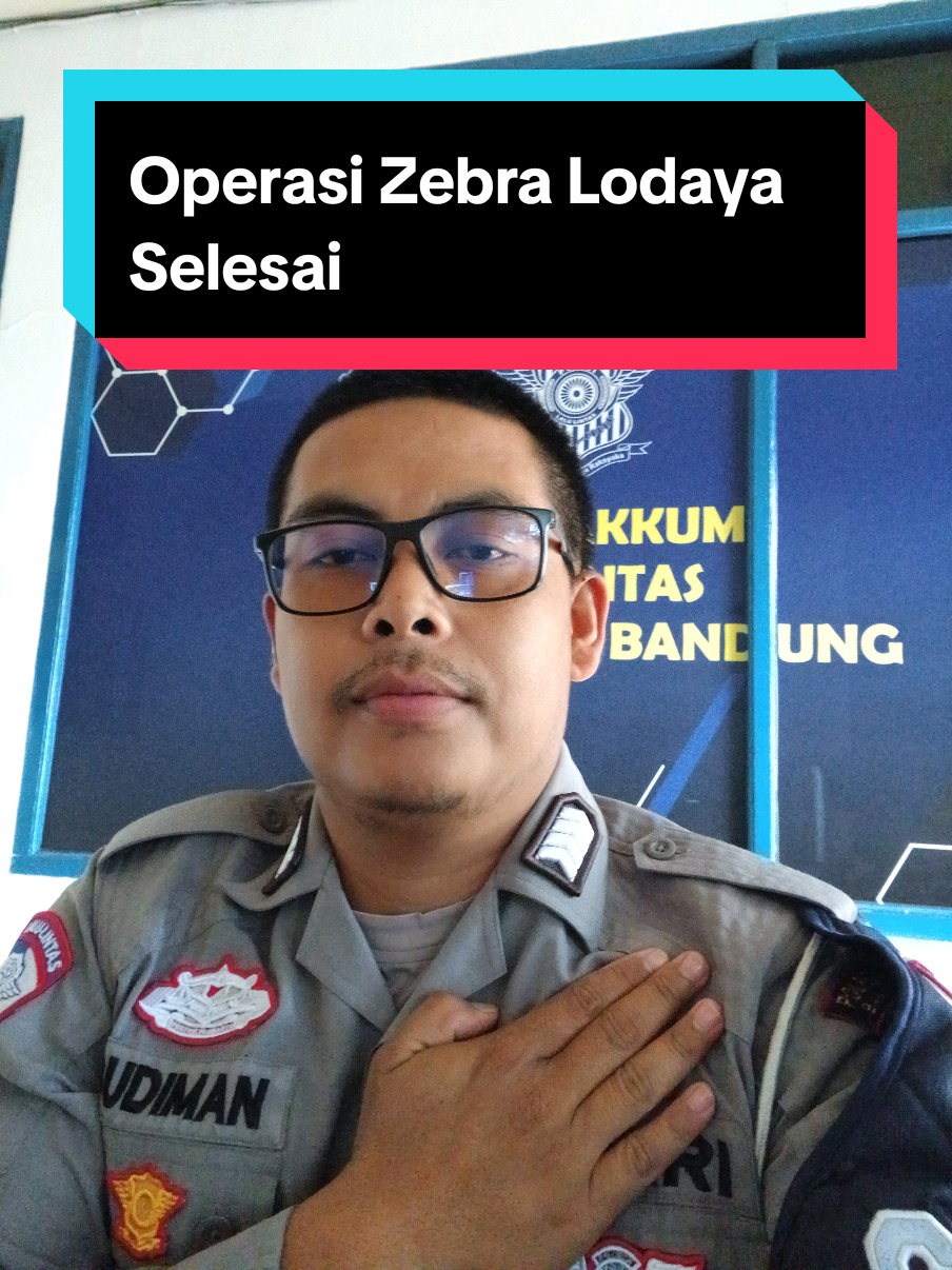 Operasi Zebra Lodaya sudah selesai. #polisi #polisiindonesia 