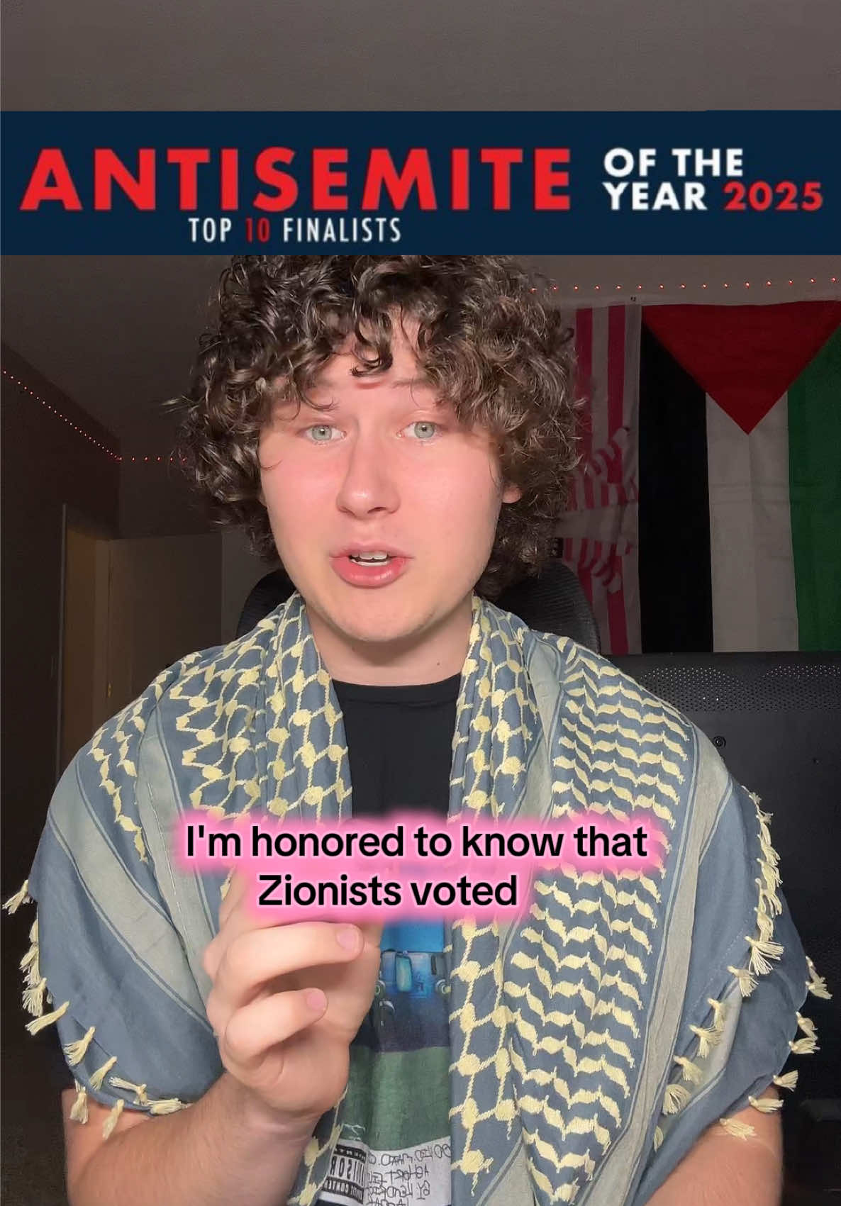 It’s a badge of honor to be nominated number 3 in the running to win this award. Here’s how I reacted, what the award is, how it’s used to attack activists, as well as how I feel the voting will play out. #yourfavoriteguy #stopantisemitism #missrachel #msrachel #award 