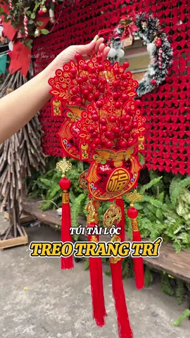Túi tài lộc treo trang trí với ý nghĩa thu hút tài lộc, đem đến may mắn cho gia chủ #tuitailoc #trangtritet #tuitientailoc #shoputni 