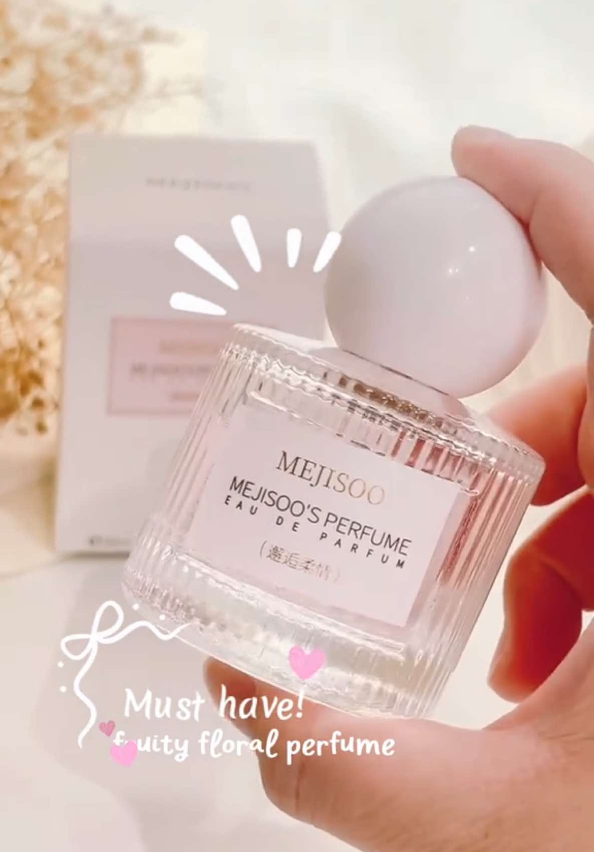 Lonkoom: MEJISOO Story Perfume 50ml Eau De Parfum 🎀 ONLY $10! Next Door Girly Soft Sweet Minimalist Pink Vibes. Floral Fruity Notes @Ezcaray.Sg  #lonkoom #womenperfume #fruityfloral #perfume #mejisoo