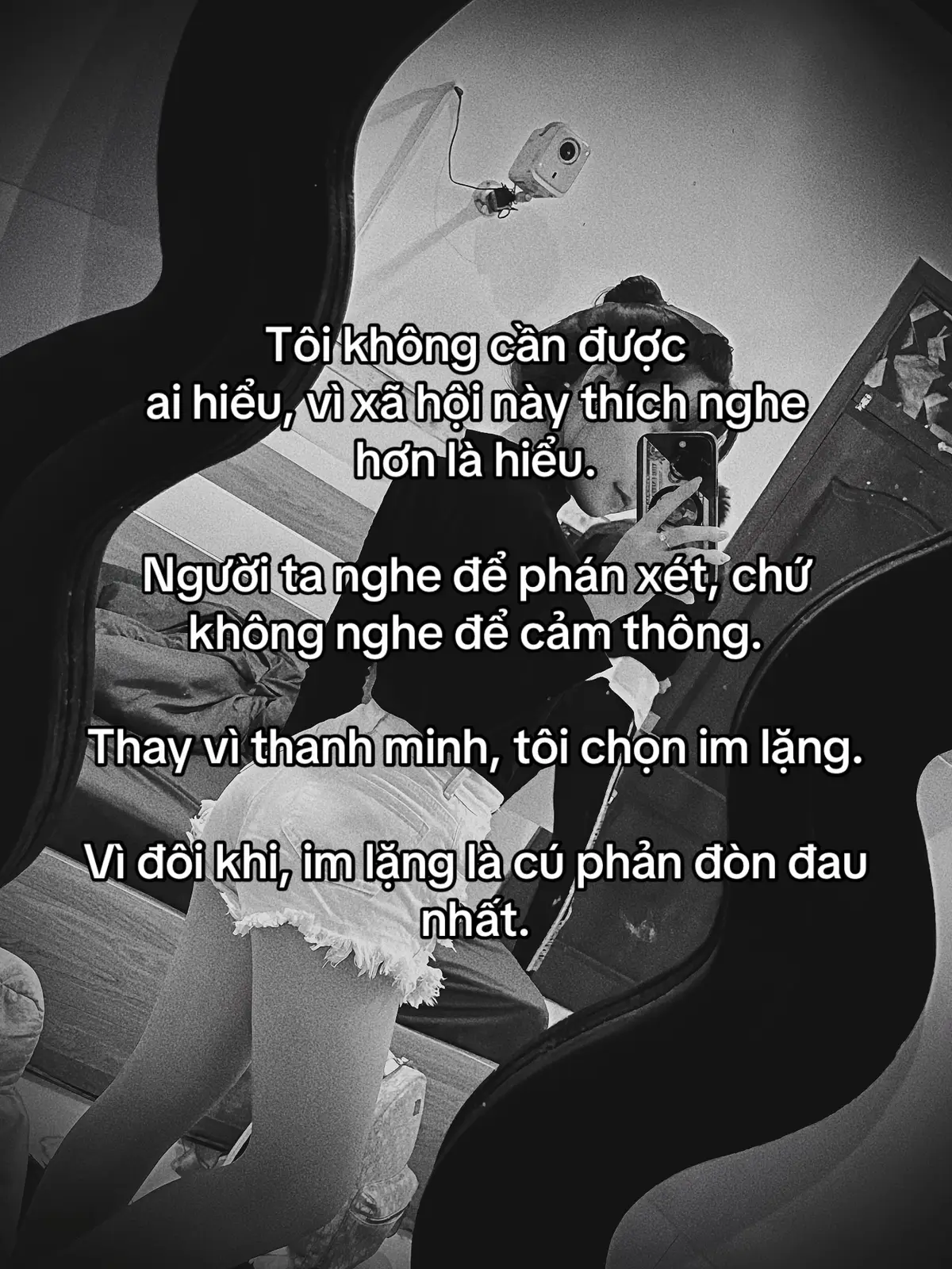 Tôi không cần được  ai hiểu, vì xã hội này thích nghe  hơn là hiểu.  Người ta nghe để phán xét, chứ không nghe để cảm thông.  Thay vì thanh minh, tôi chọn im lặng. Vì đôi khi, im lặng là cú phản đòn đau nhất. #xhhhhhhhhhhhhhhhhhhhhhhh #xhuong #viral #lenxuhuong #foryou 