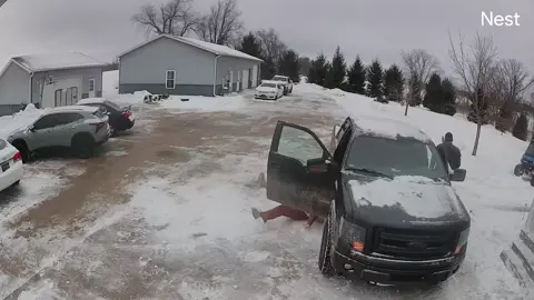 Not me just ignoring my husband checking on me because I was holding back the tears knowing my parents camera caught the fall 🤣🤣 #fall #winter #funnyvideos #slippery #fail 