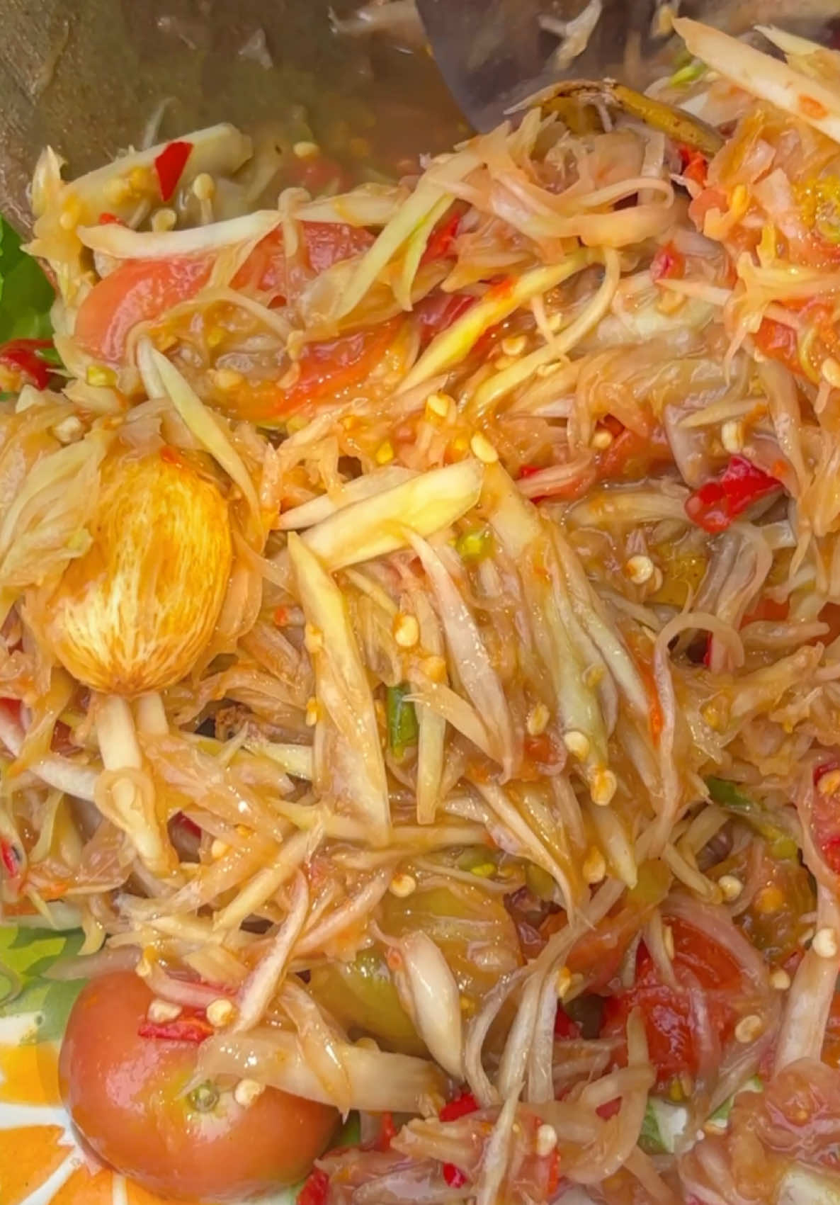 ส้มตำใส่บักกอก ส้มตำรสจัดเเซ่บๆ #เทรนด์วันนี้ #ส้มตํา #กินกับtiktok #ห้องครัวtiktok #อาหารอีสาน 