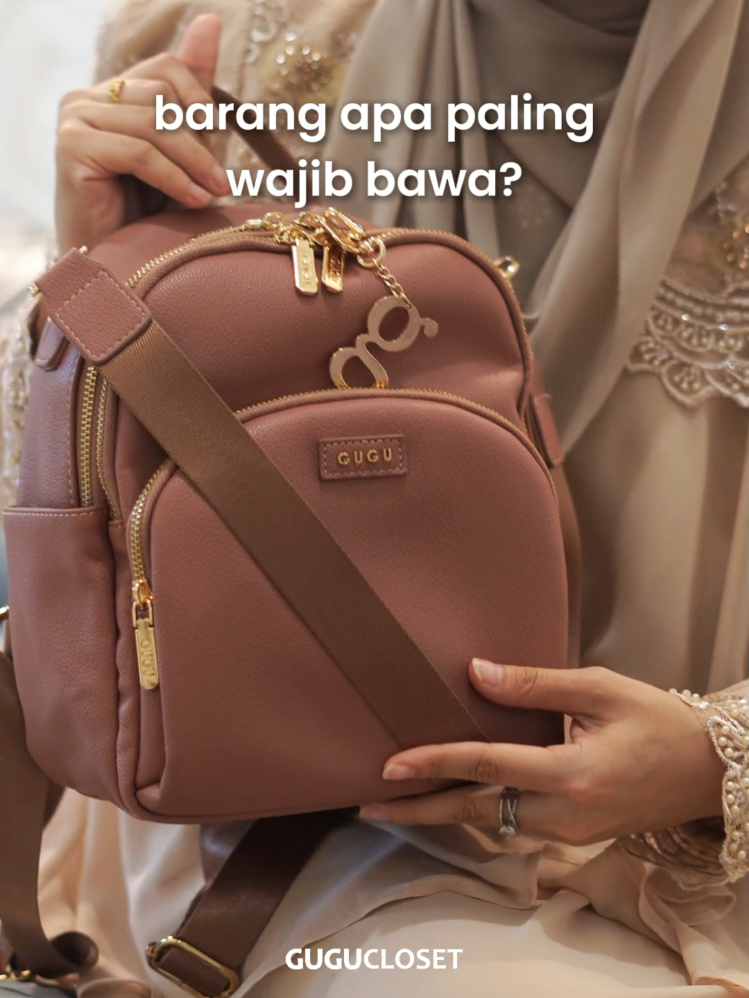 🌟 Travel smart dengan Mochi!Tak kira perjalanan jauh atau dekat, semua barang wajib mudah capai . ✨ Comel, ringan & siap protect barang penting. 📌 Grab sekarang sebelum stok habis! #mochibygugu #gugucloset #backpacktravel #fyp #gugu03