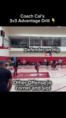 Here is a nice small sided 3v3 game from Coach Cal.  #basketball #collegebasketball #arkansas #arkansasrazorbacks #coaching 