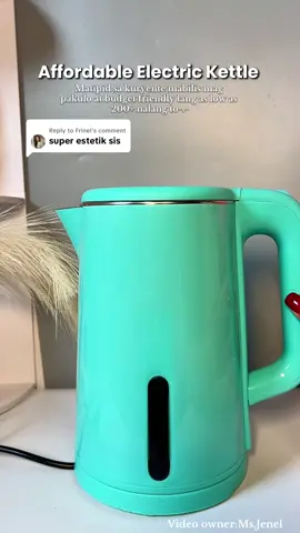 Replying to @Frinel affordable electric kettle 2.3 liters capacity na at matipid sa kuryente dahil mabilis lang mag pakulo ilang minute lang. #electrickettle #heater #electricheater #waterkettle #fyp 