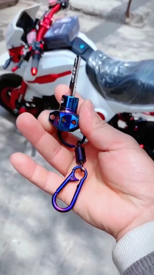 Motorcycle Key Holder With Keychain , Decorative Key Head Cover Motorcycle Key Cover Key Bit Hexagon KeyTip Keychains Motorcycle Key Accessories ,#Cool key head # Peptide key head # key refit # good item sharing # hardware tool #fyp #foryou #tiktokshop #goodthing 