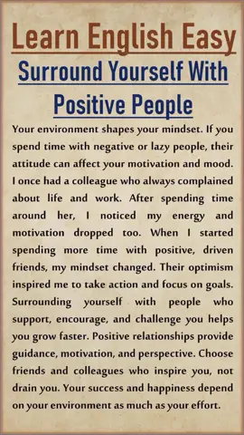 Positive People. #shorts #english #englishmerl #englishreading #englishgrammar 