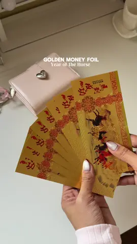 Pampaswerte ngayong 2026! 💸 #goldenmoneyfoil #luckycharm #yearofthehorse #moneyfoil #luckycharm2026 