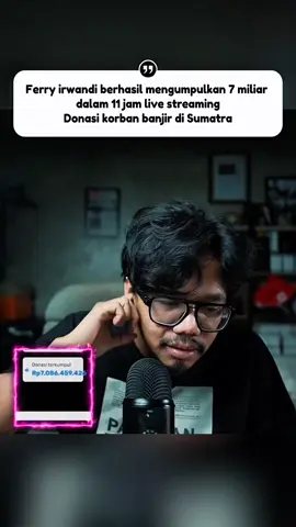 Gilaaa! Warga Sipil Sekalian kalian memang gokill🔥🔥 @Ferry Irwandi  #ferryirwandi  #banjirbandang #donasi #sumatra #fyp 