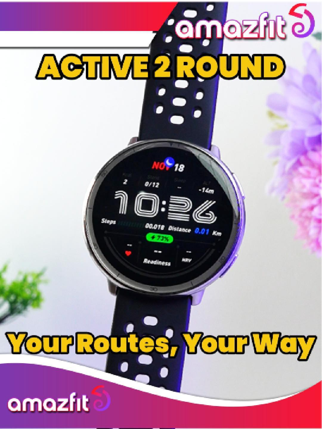 Keep it round, stay active — Amazfit Active 2 Round adapts to every moment. #Amazfit #AmazfitActive2round #TrainRecoverRepeat #smartwatch #amazfitph
