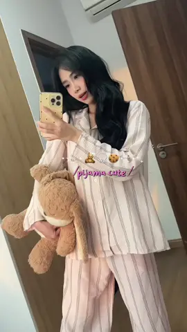 Mặc một bộ pijama thật xinh #maybeehomedress #pijama #dongu #42kgmacgi #oufit 
