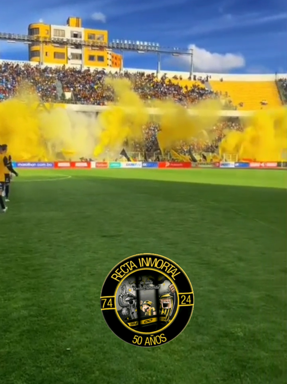 RECTA INMORTAL 🖤💛 #thestrongest #bolivar #clasicopaceño #rectainmortal #mejor @Triunvirato Aurinegro ⬛🇧🇴🟨 @TIGRESASOFICIALESRECTAINMORTAL @🐯🫴🏻MURGA✓INMORTAL🫴🏻🐯 @Club The Strongest 