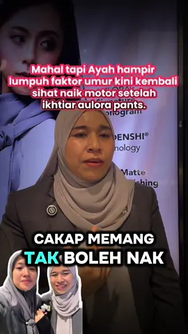 NILAI MAHAL DENGAN KESIHATAN KELUARGA KITA?  Faham sangat bila kita belum ada kewangan yg kukuh tapi demi kesihatan. Berbaloi perasaan seorang anak bila dapat ikhtiar kembalikan kesihatan pada ayah dengan izin Allah.  Aulora ada sistem teknologi untuk lancarkan peredaran darah. Jangan tangguh lagi. Dm sha for more  0️⃣1️⃣1️⃣2️⃣8️⃣5️⃣6️⃣3️⃣8️⃣6️⃣9️⃣ Disclaimer: Setiap badan bertindak balas secara berbeza. Produk/ikhtiar ini tidak bertujuan untuk mendiagnos, merawat atau menyembuhkan sebarang penyakit. Sila rujuk doktor atau pakar sebelum membuat keputusan kesihatan. #aulorakondenshipants  #BewithRaysha #betteryouwithshahmira #aulorabukitberuntung 