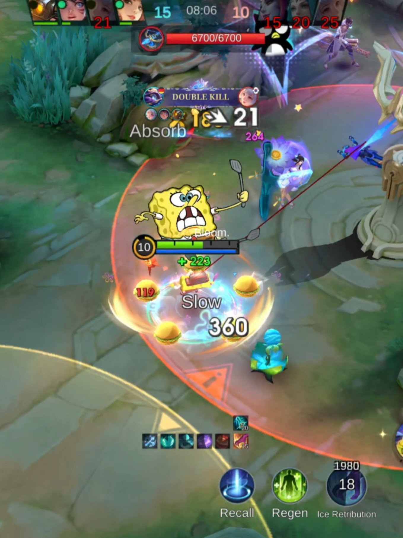 SpongeBob Free Skin Skill Effects #MLBBFriendFest #MLBB #MLBBXSpongeBob #fyp #bloommlbb 