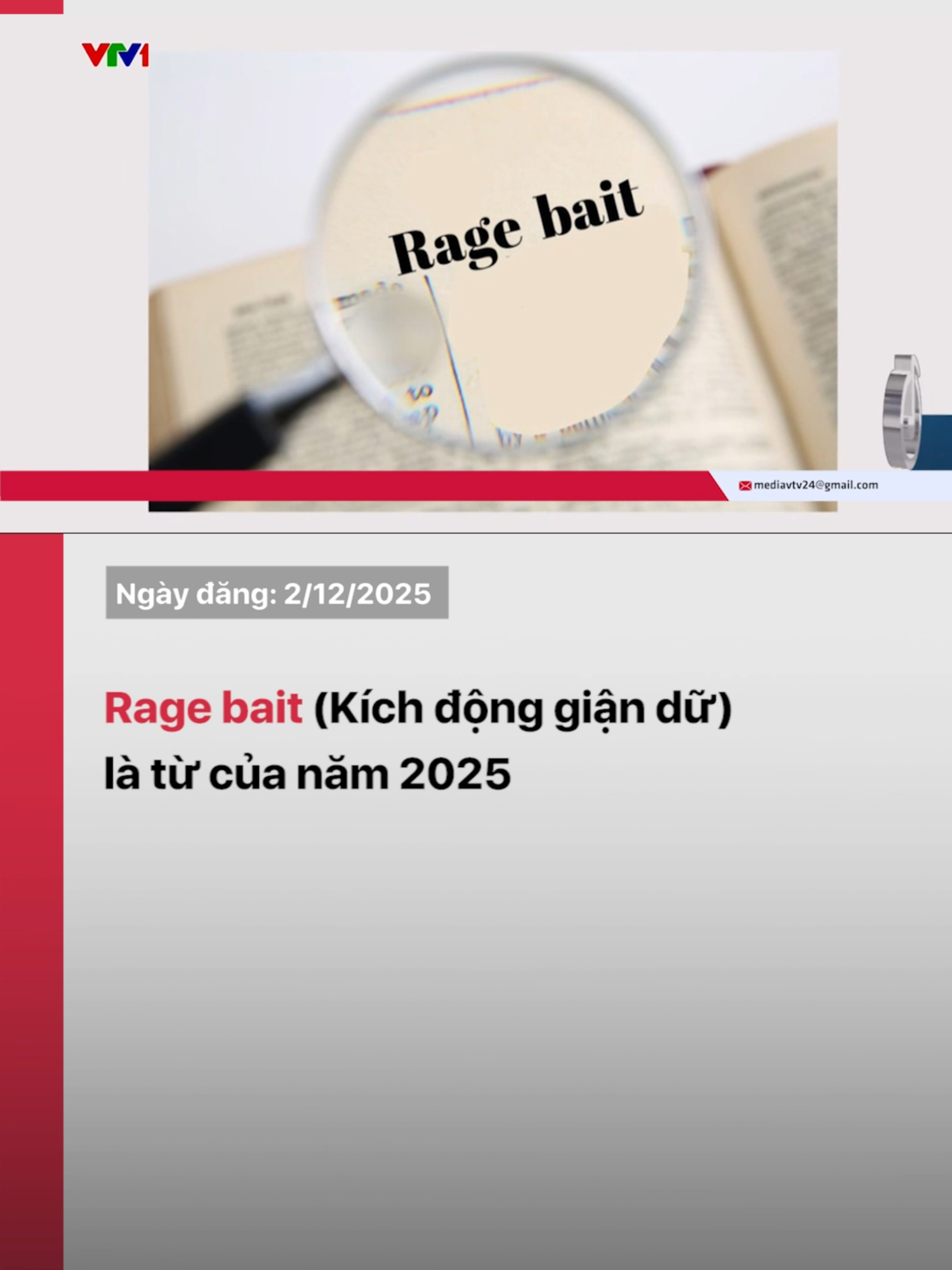 Từ Rage bait, có thể hiểu là 