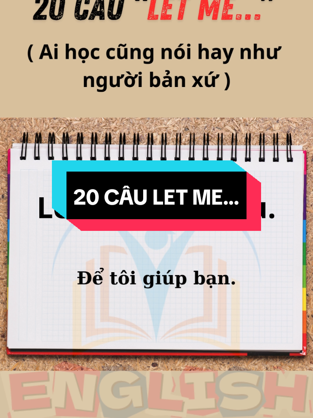 20 CÂU LET ME #tienganh #tienganhgiaotiep #hoctienganhonline #HocTiengAnh1Kem1 #tienganhmoingay 