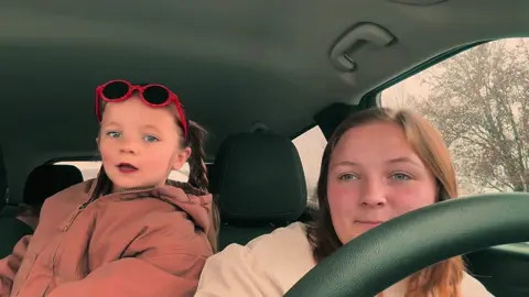 Getting to be present again… morning drop-offs, after-school hugs, all of it. So thankful for this season with her and her sissy🤎🪴#cozymorning #snow #motherhood #family #girlmom 