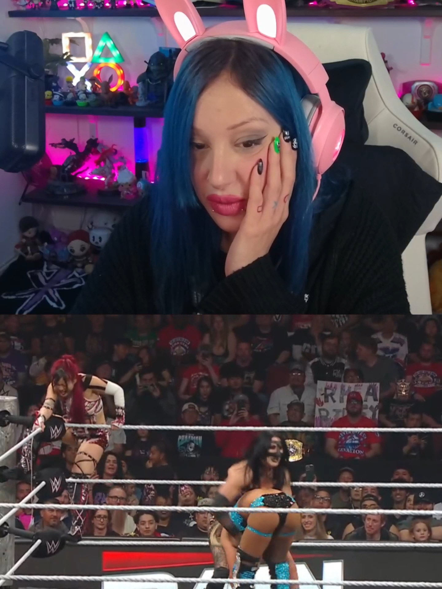 Rhea Ripley and Iyo Sky vs Charlotte Flair and Alexa Bliss on RAW . . #פרורסלינג #wrestlingtiktok #prowrestling #היאבקות #WWE #רסלינג #ספורט #דאנילי #mondaynightraw #rhearipley #iyosky #alexabliss