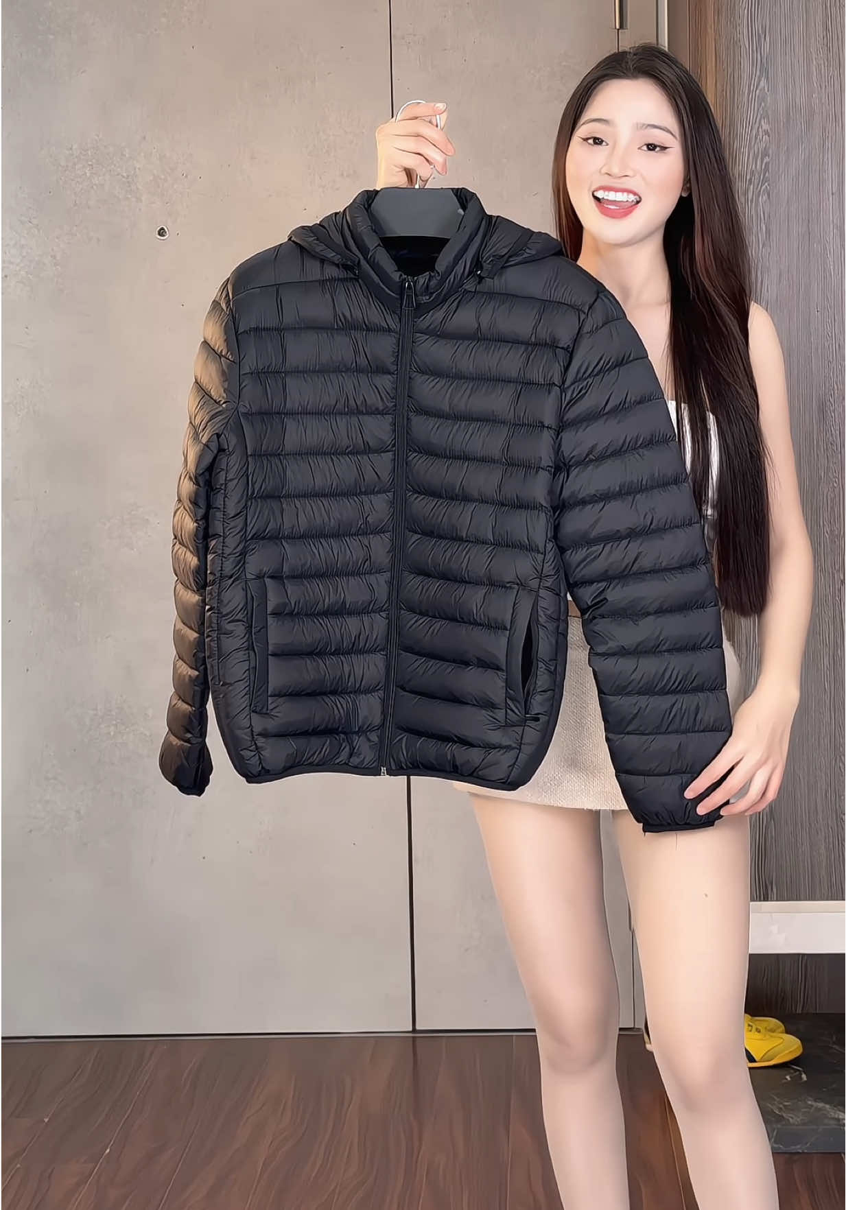 Áo phao siêu nhẹ có mũ #aophaonam 