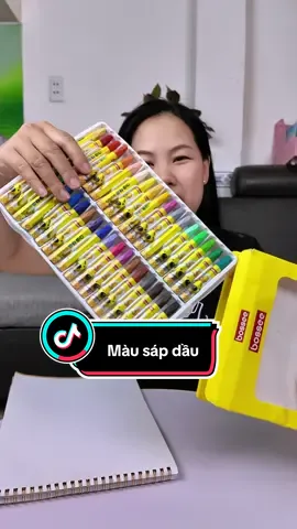 Màu sáp dầu tô mịn đẹp điểm cộng cho bức tranh. #mausapdau #mausap #butmauchobe #butmausap #dungcuhoctap 