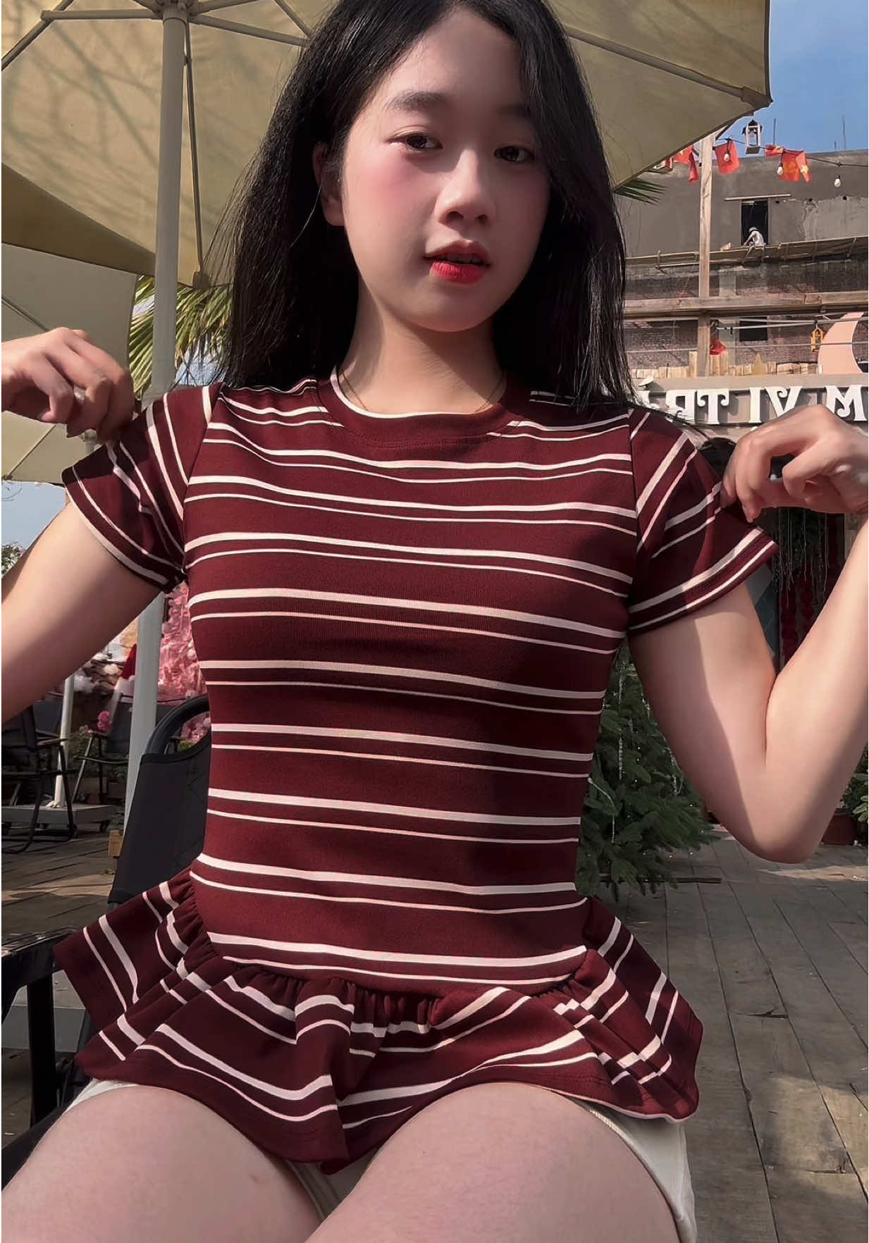 Sọc ngang cộc tay 