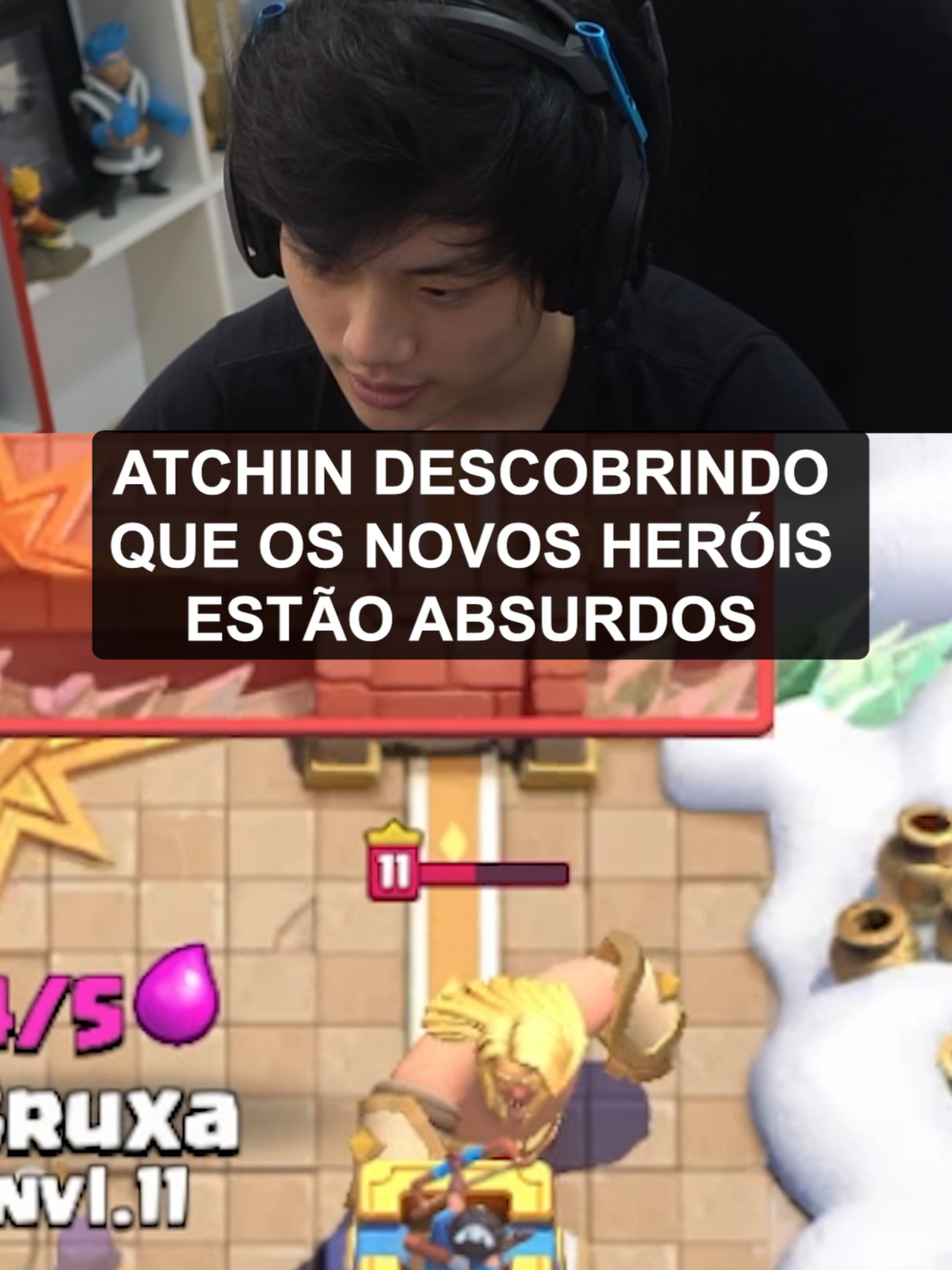 Essas upadas da mini pekka é palhaçada kkkkkk