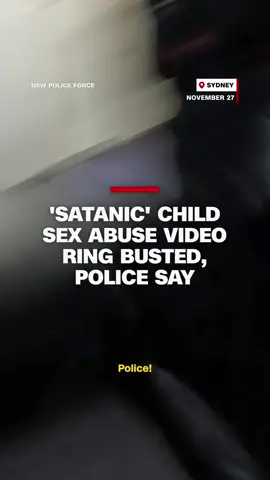 Four men have been arrested over their alleged involvement in an “international satanic child sex abuse material ring,” according to Australian Police. In a video released by police, a 26-year-old man is seen being arrested, whom police allege played a “leading role” in the group. CNN's Ivan Watson reports. #cnn #news