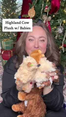 Highland Cow Plush W/ Babies #highlandcow #highlandcowtoy #toys #christmasgiftsforkids #tiktokshopholidayhaul 