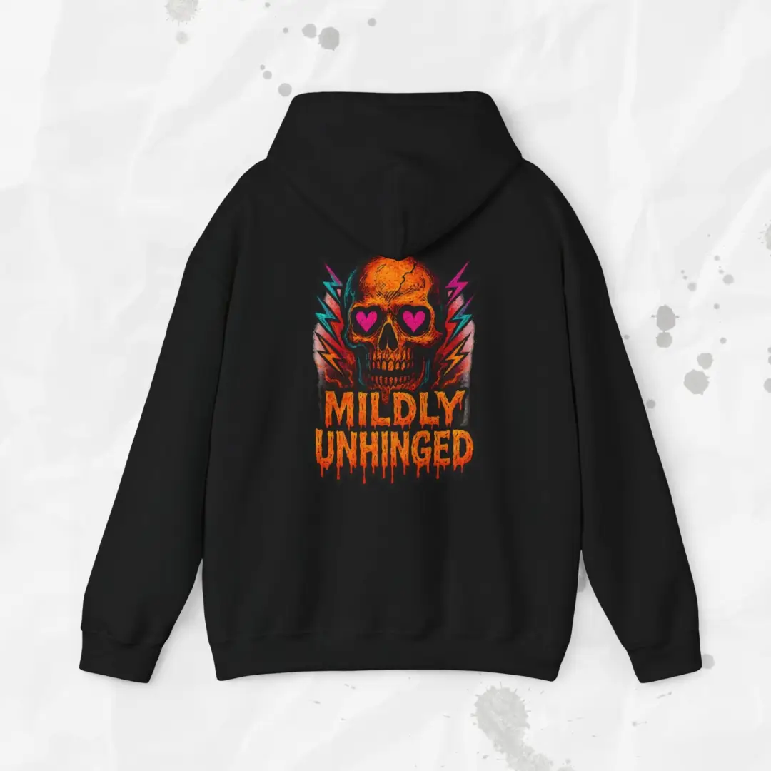 Check out our product: Mildly Unhinged - Hoodie 😊 At only: 54.99 USD Click here: https://moodtheoryco.myshopify.com/products/mildly-unhinged-hoodie