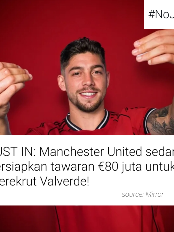 JUST IN: Manchester United siap untuk mengajukan tawaran senilai sekitar €80 juta untuk menandatangani Fede Valverde dari Real Madrid. Klub ingin mengambil kesempatan dari friksi yang sedang dihadapi Fede dengan Xabi Alonso baru-baru ini. #valverde #manchesterunited #realmadrid #football #fyp 